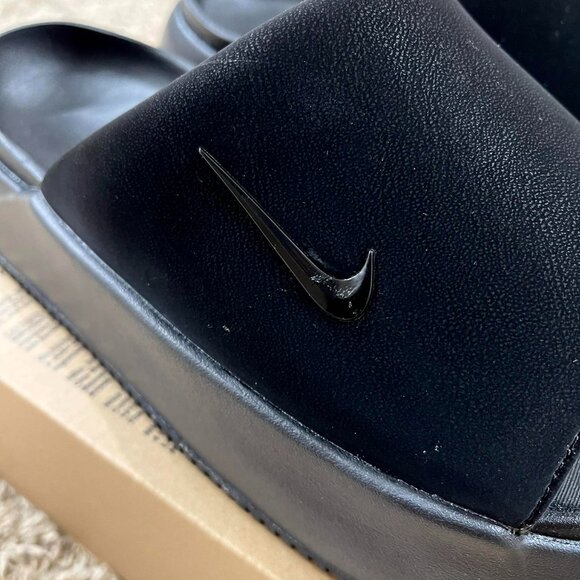 Nike Women’s Calm Elevation Slide Sandals Shoes Black IO0495-001, Size 9 - Picture 2 of 16